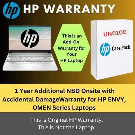 1 Year Onsite Warranty with adp for HP Omen and Envy Laptops