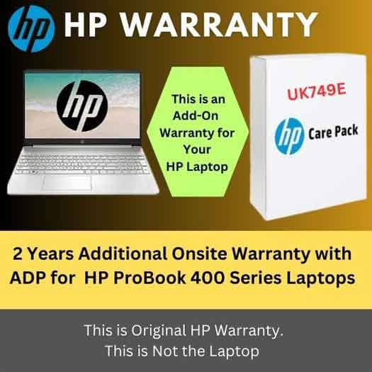 2 Years Onsite Warranty with ADP for HP ProBook 400 Series Laptops